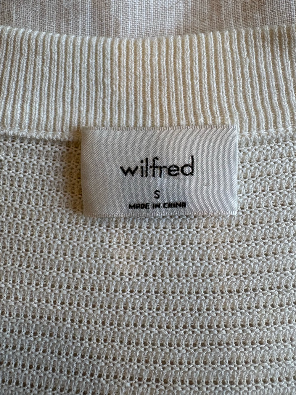 Wilfred Ivory Textured Knit Cardigan - Picture 3 of 4